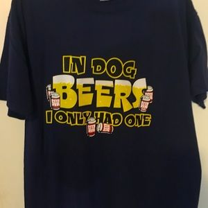 Large men’s T-Shirt Dark Blue